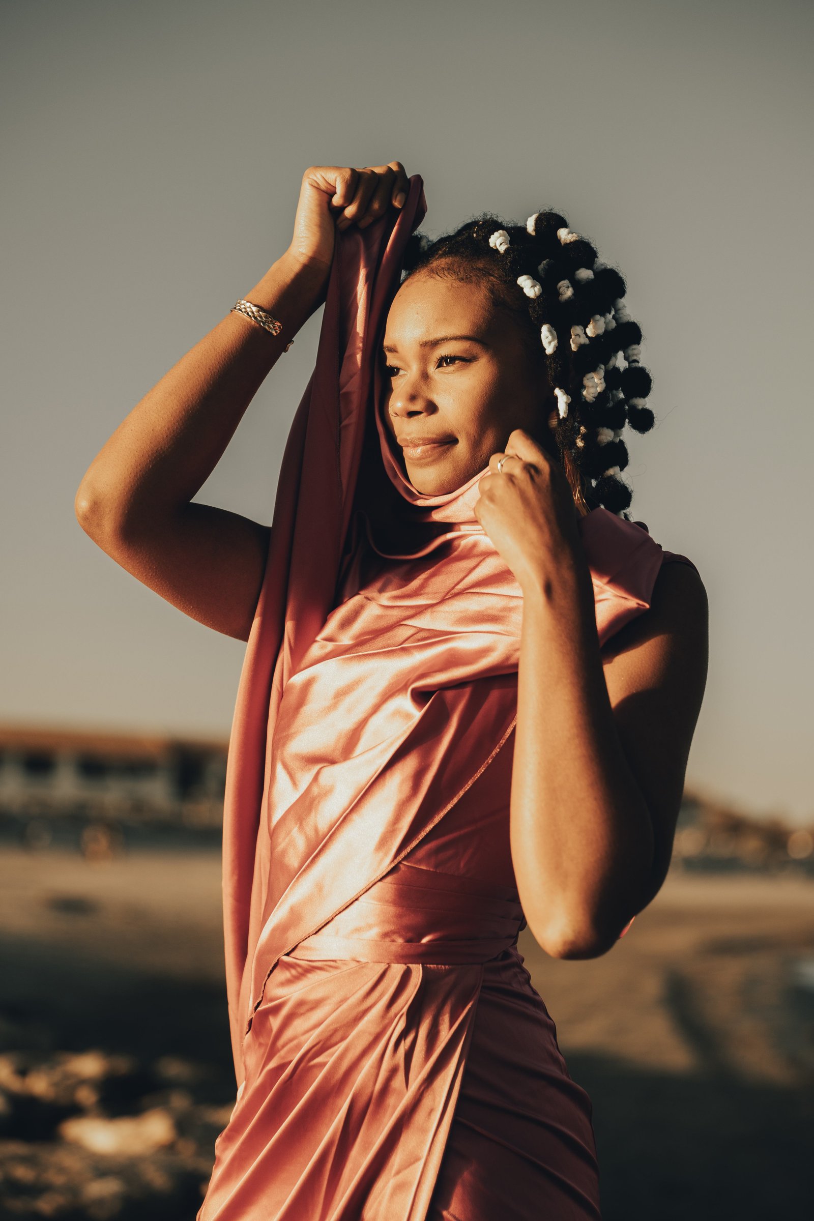 Portrait en photo d'une femme de couleur noire prise par le photographe LeFingerJames