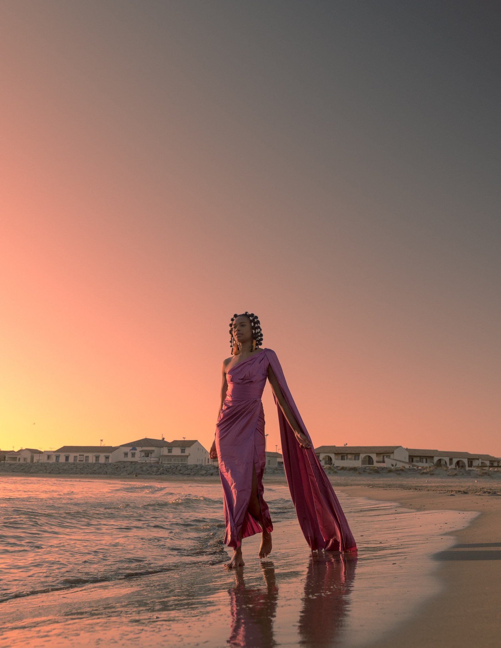 Portrait en photo d'une femme de couleur noire prise par le photographe LeFingerJames